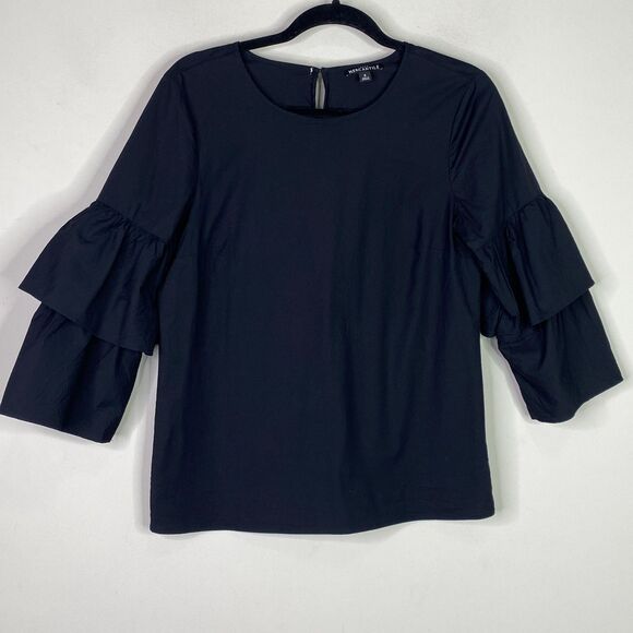 J. Crew Tiered Bell Sleeve Y2K Top Women's Size 6 - Picture 1 of 6